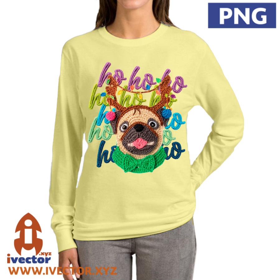 HO-HO-HO-PERRO-NAVIDENO-CROCHET-ALTA-CALIDAD-P1 HO HO HO PERRO NAVIDEÑO CROCHET ALTA CALIDAD