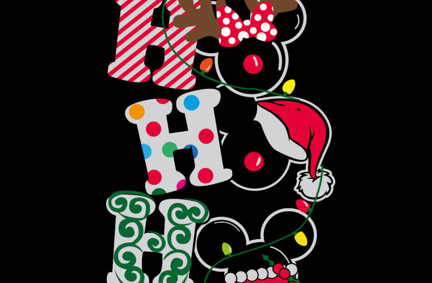 HO HO HO VECTOR NAVIDAD MICKEY MOUSE EPS