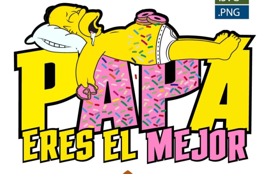 HOMERO ERES EL MEJOR DÍA DEL PADRE DONAS EPS PDF SVG