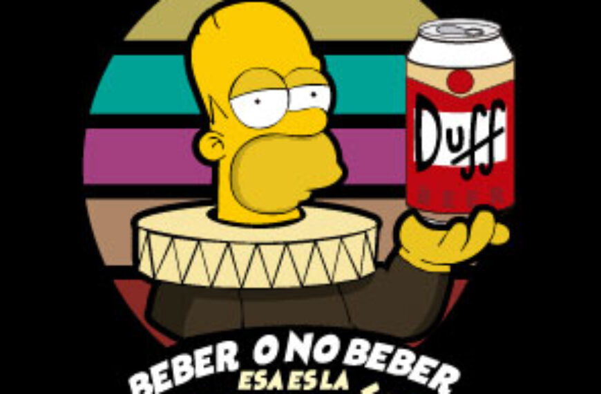 HOMERO SIMPSON BEBER O NO BEBER ESA ES LA CUESTION