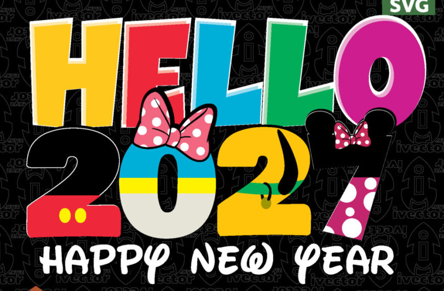 Happy New Year Music DJ Vector Design – Diseño Vectorial de Música y Año Nuevo