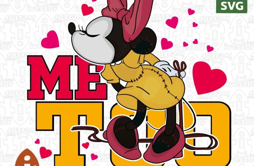 I LOVE YOU MINNIE MOUSE VECTOR EDITABLE PAREJA