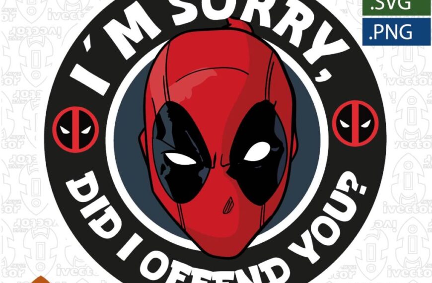 IM SORRY DEADPOOL LOGO VECTOR EDITABLE