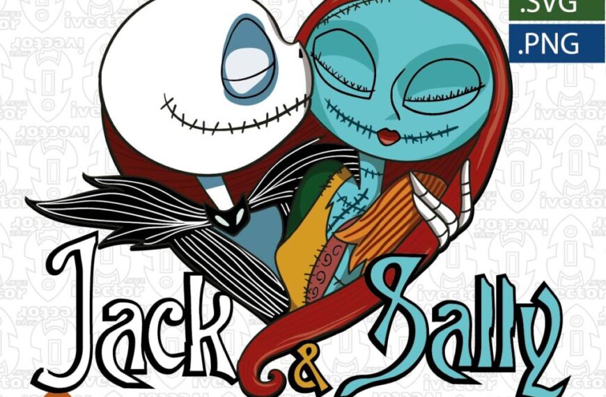 JACK AND SALLY VECTOR EDITABLE EPS PDF