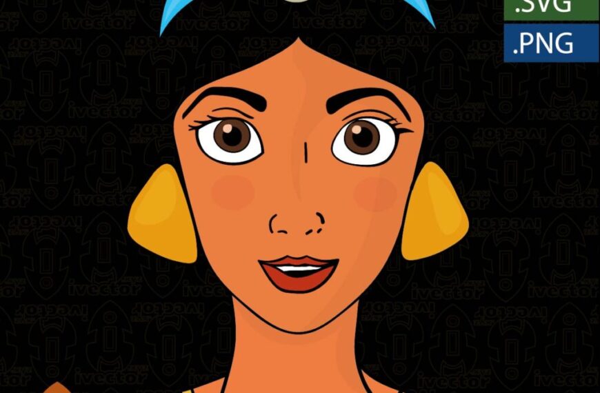 JAZMIN DISNEY ROSTRO VECTOR EDITABLE EPS PDF