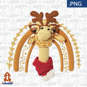 JIRAFA-ARCO-NAVIDAD-PNG-ALTA-CALIDAD-CROCHET--300x300 VECTORES Y RECURSOS