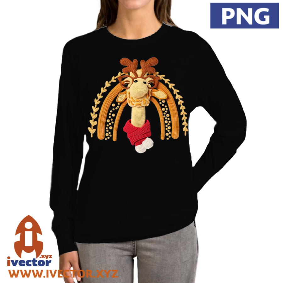 JIRAFA-ARCO-NAVIDAD-PNG-ALTA-CALIDAD-CROCHET-P2 JIRAFA ARCO NAVIDAD PNG ALTA CALIDAD CROCHET