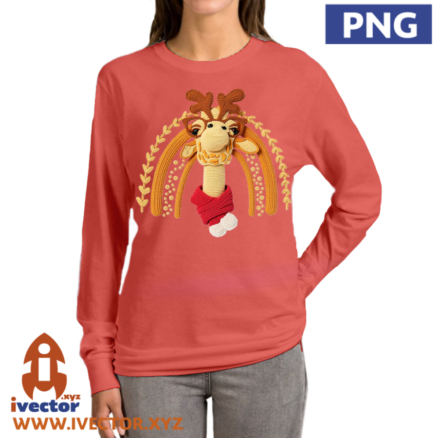 JIRAFA-ARCO-NAVIDAD-PNG-ALTA-CALIDAD-CROCHET-P3 JIRAFA ARCO NAVIDAD PNG ALTA CALIDAD CROCHET