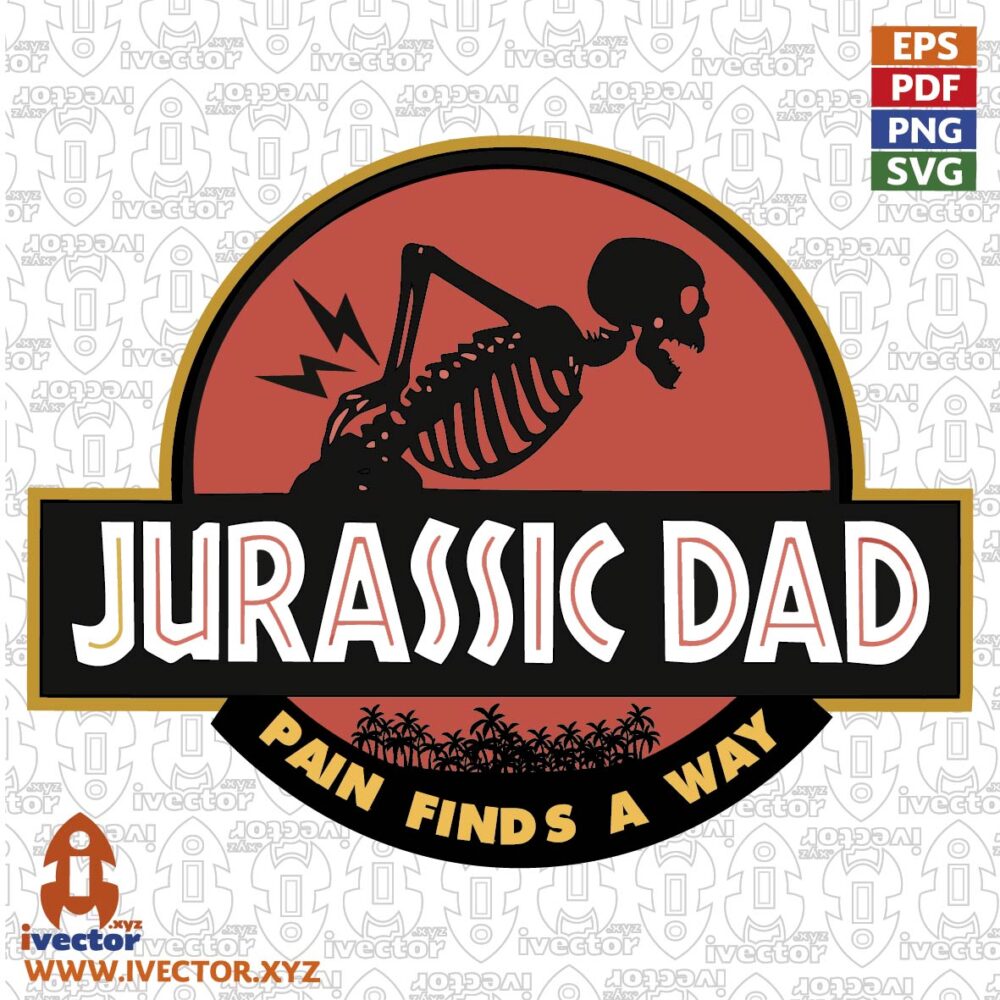 JURASSIC-DAD-PAIN-FINDS-A-WAY VECTORES Y RECURSOS