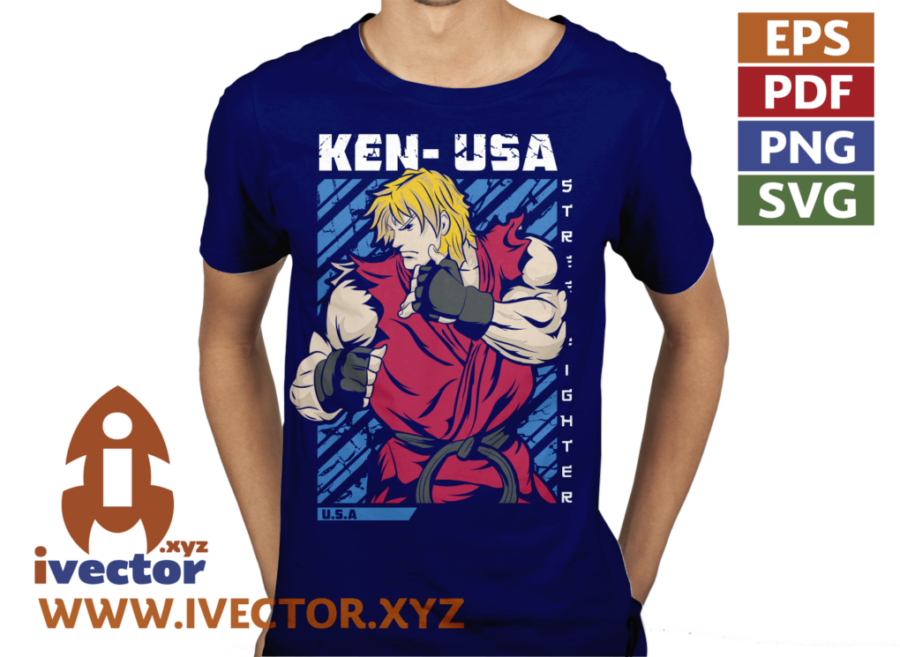 KEN-USA-STREET-FIGHTER-VECTOR_P3 KEN USA STREET FIGHTER VECTOR