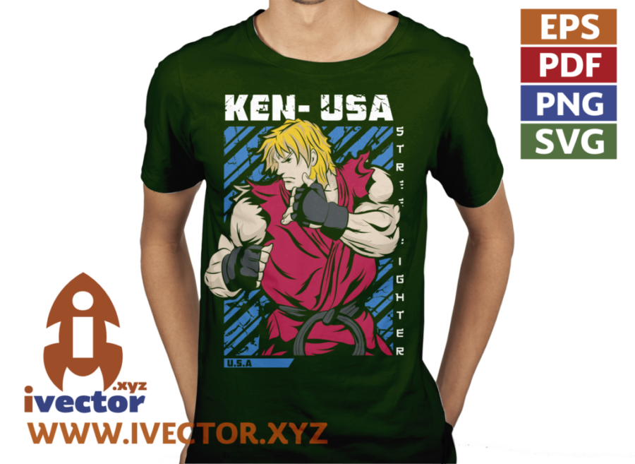 KEN-USA-STREET-FIGHTER-VECTOR_P4 KEN USA STREET FIGHTER VECTOR
