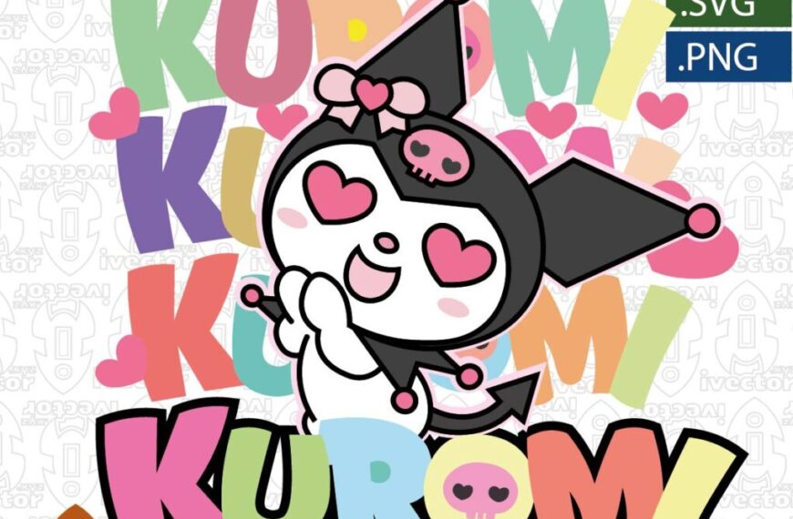 KUROMI CORAZONES VECTOR EDITABLE EPS PDF
