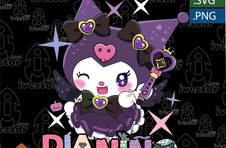 KUROMI DIA DEL NIÑO EDITABLE VECTOR EPS PDF