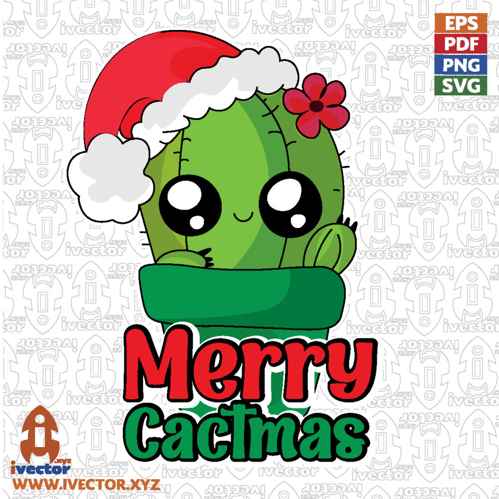 Kawaii-Christmas-Cactus-Vector-for-T-Shirt-Print-SVG-PNG-and-AI_Mesa-de-trabajo-1 VECTORES Y RECURSOS