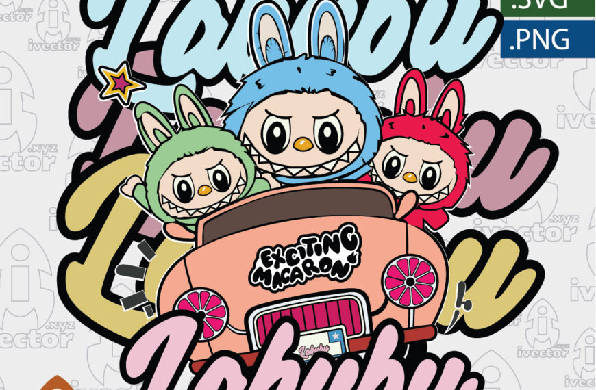 LABUBU AUTO VECTOR EDITABLE EPS PDF