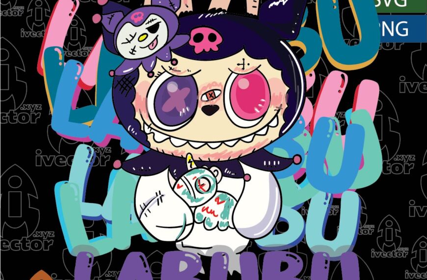 LABUBU KUROMI VECTOR DTF EPS PDF