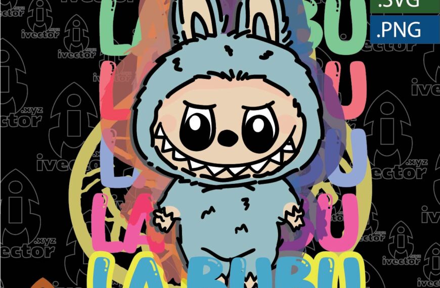 LABUBU VECTOR EDITABLE EPS PDF
