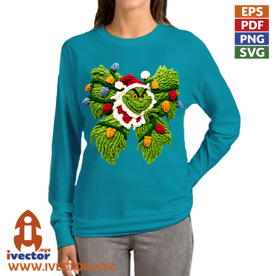 LAZO-GRINCH-CROCHET-PNG-ALTA-CALIDAD-P4 LAZO GRINCH CROCHET PNG ALTA CALIDAD