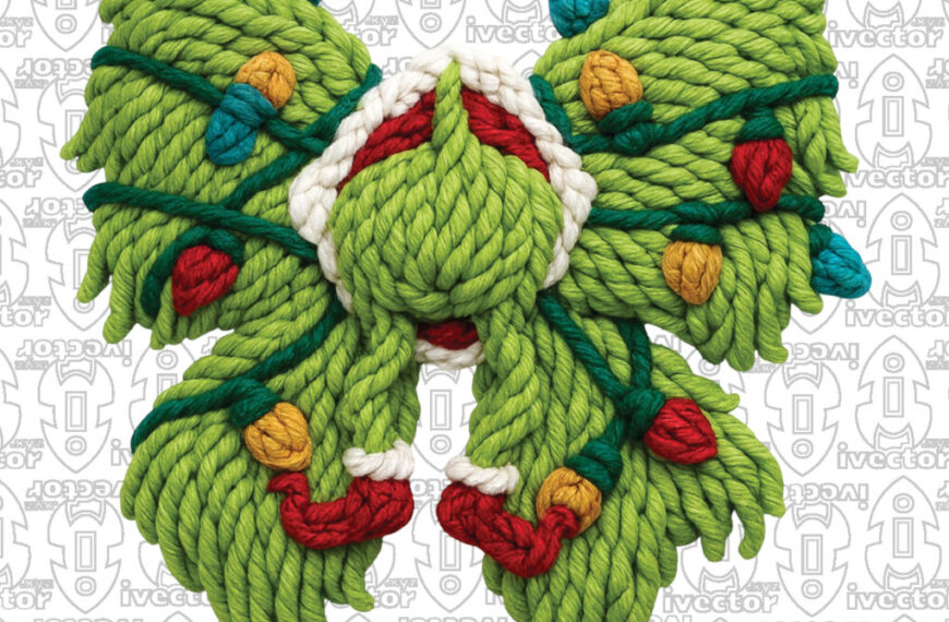 LAZO GRINCH REVERSO CROCHET PNG ALTA CALIDAD