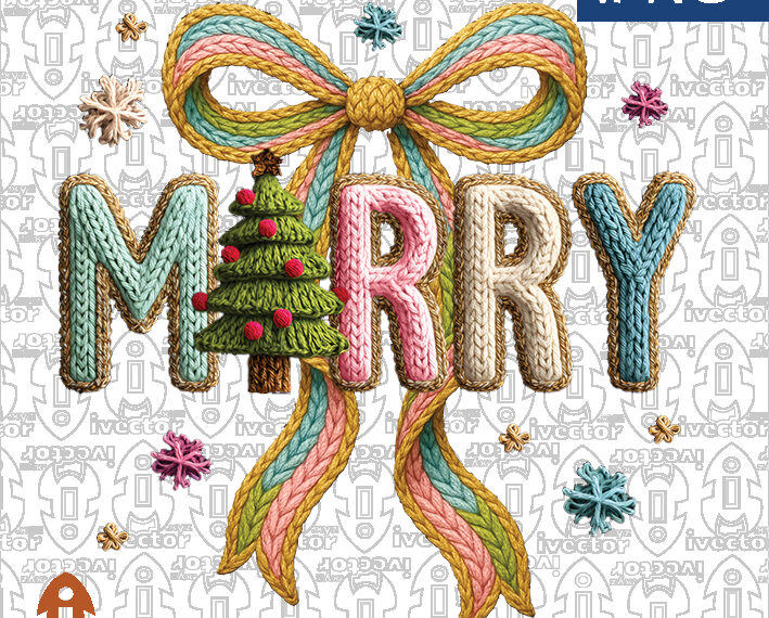 MERRY CHRISTMAS LAZO PINO CROCHET