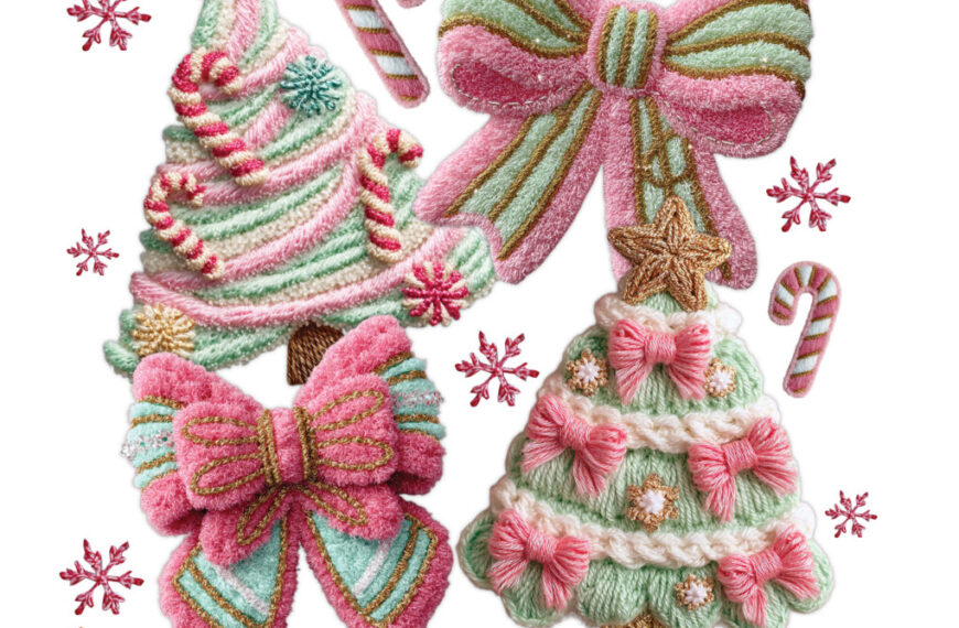 LAZOS Y PINOS ROSASCROCHET ALTA CALIDAD
