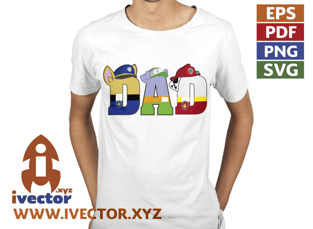 LETRAS-PAW-PATROL-BRO-SISTER-DAD-MOM-Y-NUMEROS-P1 LETRAS PAW PATROL BRO, SISTER, DAD, MOM Y NÚMEROS