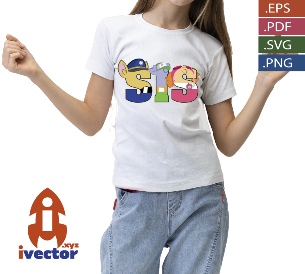 LETRAS-PAW-PATROL-BRO-SISTER-DAD-MOM-Y-NUMEROS-P2 LETRAS PAW PATROL BRO, SISTER, DAD, MOM Y NÚMEROS
