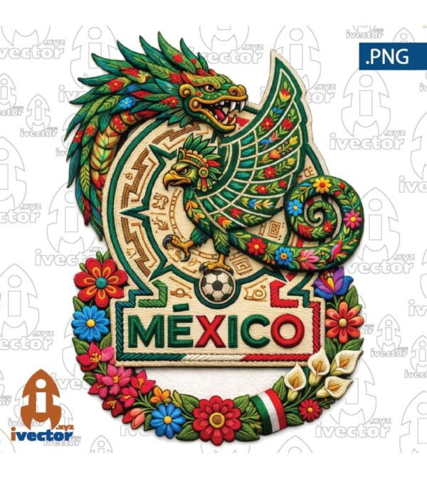 LOGO-AGUILA-MEXICO-BORDADO-3D-REALISTA2-600x673 Ivector - Recursos Ilimitados DTF