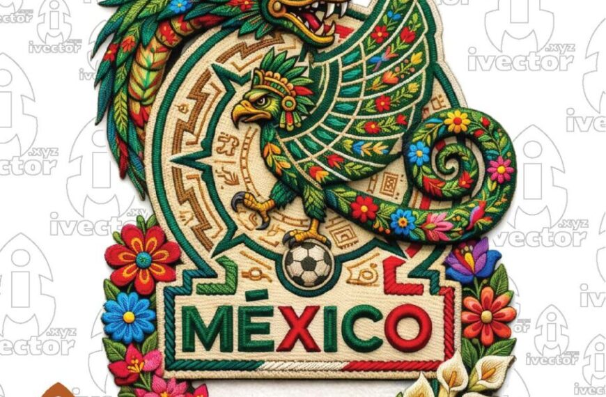 LOGO ÁGUILA MEXICO BORDADO 3D REALISTA2 P3