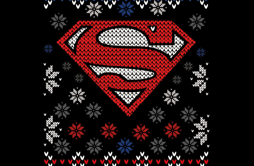 LOGO SUPERMAN NAVIDAD BORDADO VECTOR EPS PDF