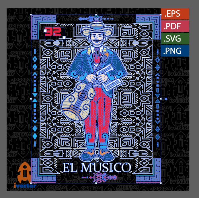 LOTERIA-EL-MUSICO-VECTOR-EDITABLE-EPS-PDF_P6 LOTERIA EL MÚSICO VECTOR EDITABLE EPS PDF