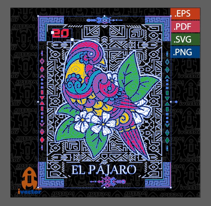 LOTERIA-EL-PAJARO-VECTOR-EDITABLE-EPS-PDF_P1 LOTERIA EL PAJARO VECTOR EDITABLE EPS PDF