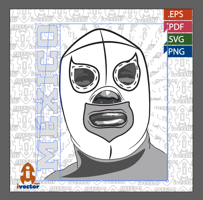 LUCHADOR-MEXICANO-VECTOR-EDITABLE_2 LUCHADOR MEXICANO VECTOR EDITABLE