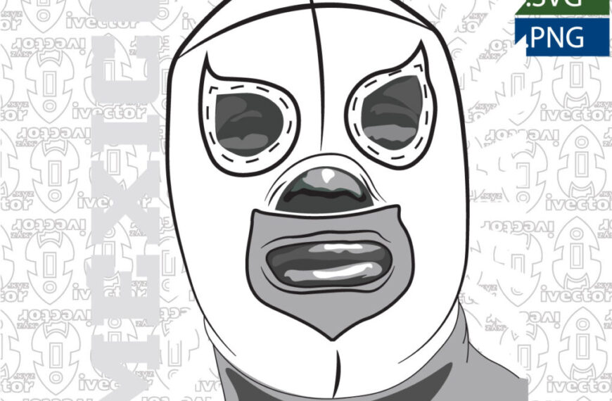 LUCHADOR MEXICANO VECTOR EDITABLE