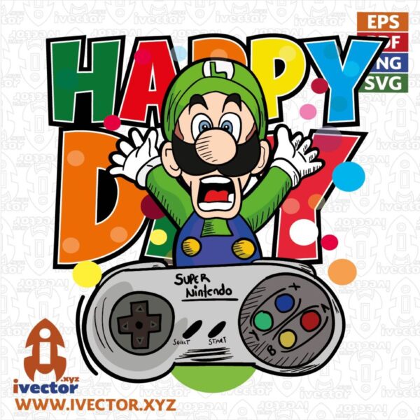 LUIGI-BROS-SUPER-NINTENDO-EDITABLE-01-01-600x600 Ivector - Recursos Ilimitados DTF