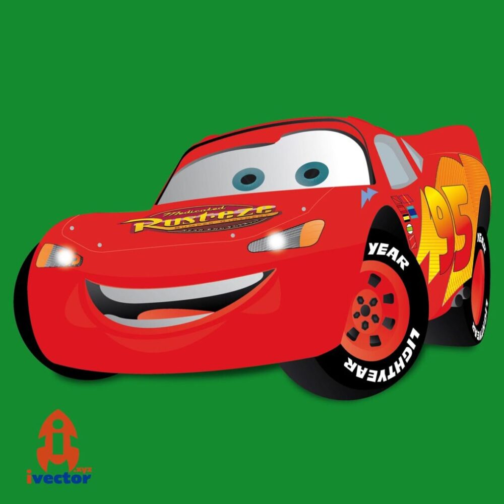 LIGHTING MCQUEEN RAYO AUTO CARS VECTOR