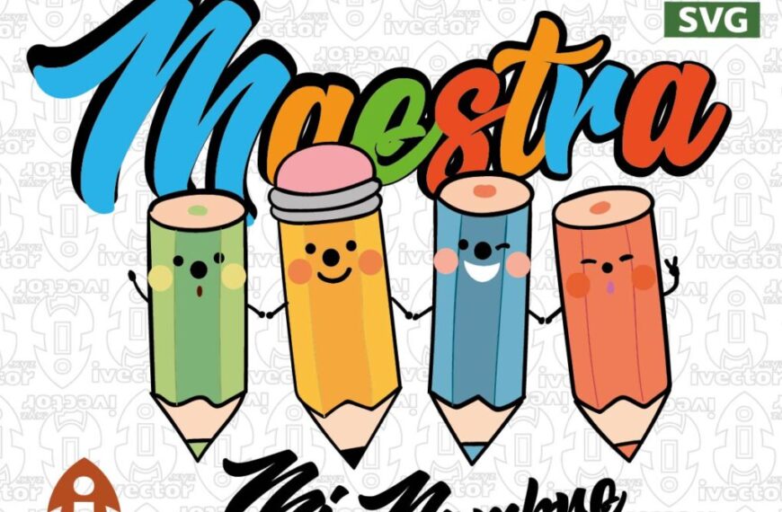 MAESTRA LAPICES COLORES VECTOR EPS PDF