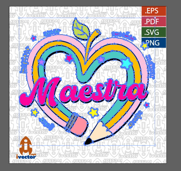 MAESTRA-LAPIZ-CORAZON-VECTOR-EDITABLE-EPS-PDF_P1 MAESTRA LAPIZ CORAZÓN VECTOR EDITABLE EPS PDF