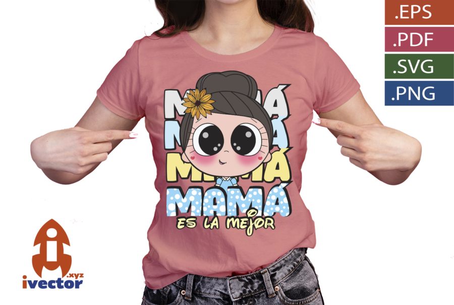 MAMA-ES-LA-MEJOR-AZUL-VECTOR-EDITABLE_P5 MAMÁ ES LA MEJOR VECTOR EDITABLE AZUL