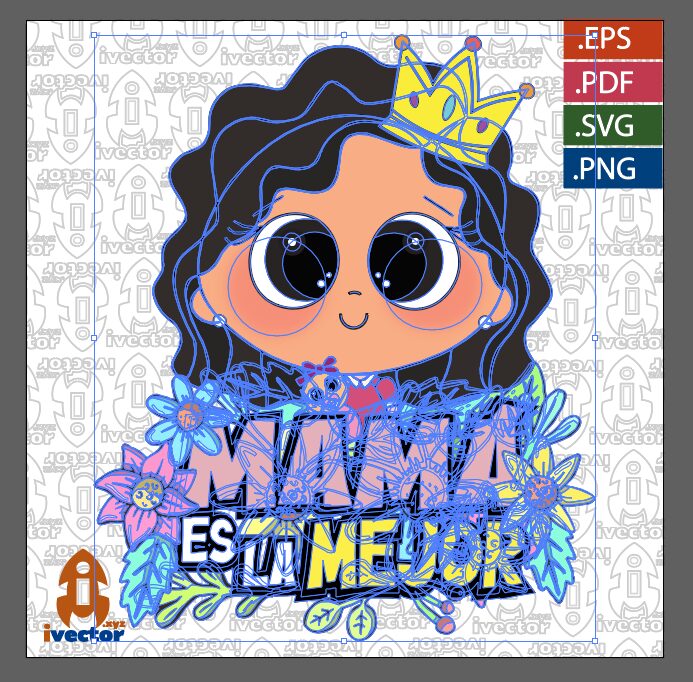 MAMA-ES-LA-MEJOR-CORONA-VECTOR-DTF_P1 MAMÁ ES LA MEJOR CORONA VECTOR DTF
