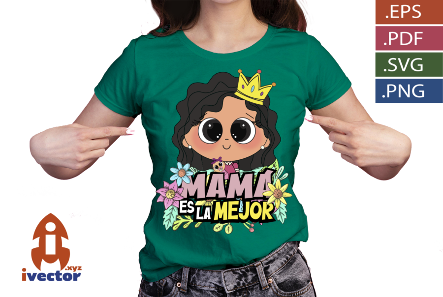 MAMA-ES-LA-MEJOR-CORONA-VECTOR-DTF_P2 MAMÁ ES LA MEJOR CORONA VECTOR DTF