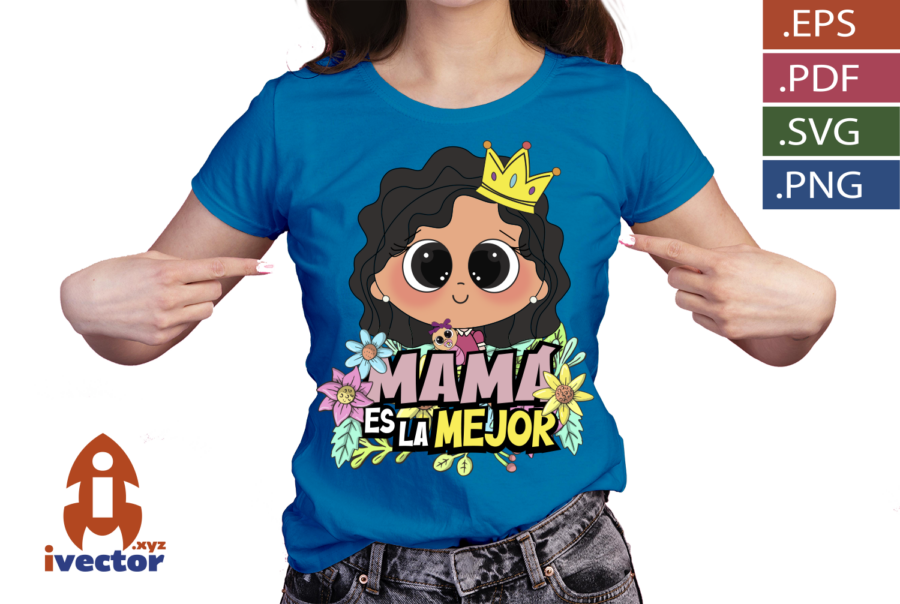 MAMA-ES-LA-MEJOR-CORONA-VECTOR-DTF_P3 MAMÁ ES LA MEJOR CORONA VECTOR DTF