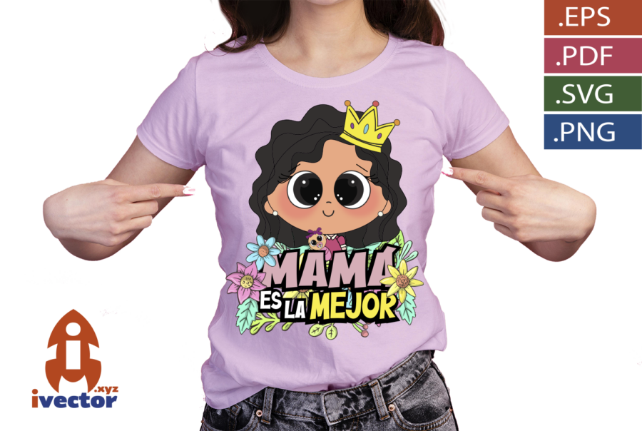 MAMA-ES-LA-MEJOR-CORONA-VECTOR-DTF_P6 MAMÁ ES LA MEJOR CORONA VECTOR DTF