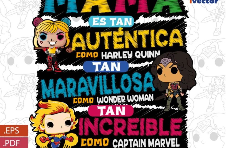 MAMÁ ES LA MEJOR HEROÍNA DÍA DE LAS MADRES VECTOR