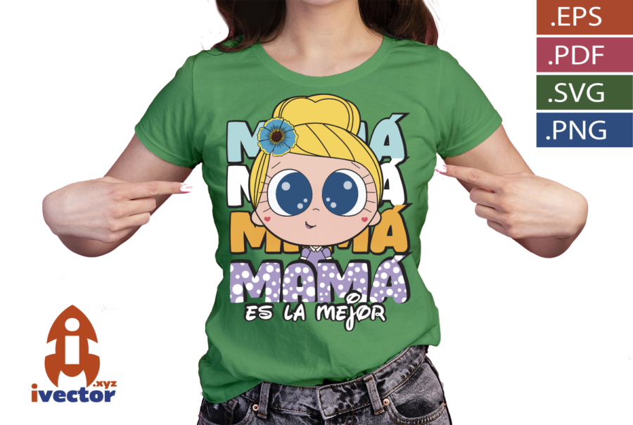 MAMA-ES-LA-MEJOR-VECTOR-EDITABLE-AMARILLO_P2 MAMÁ ES LA MEJOR VECTOR EDITABLE AMARILLO