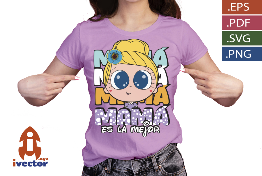 MAMA-ES-LA-MEJOR-VECTOR-EDITABLE-AMARILLO_P4 MAMÁ ES LA MEJOR VECTOR EDITABLE AMARILLO