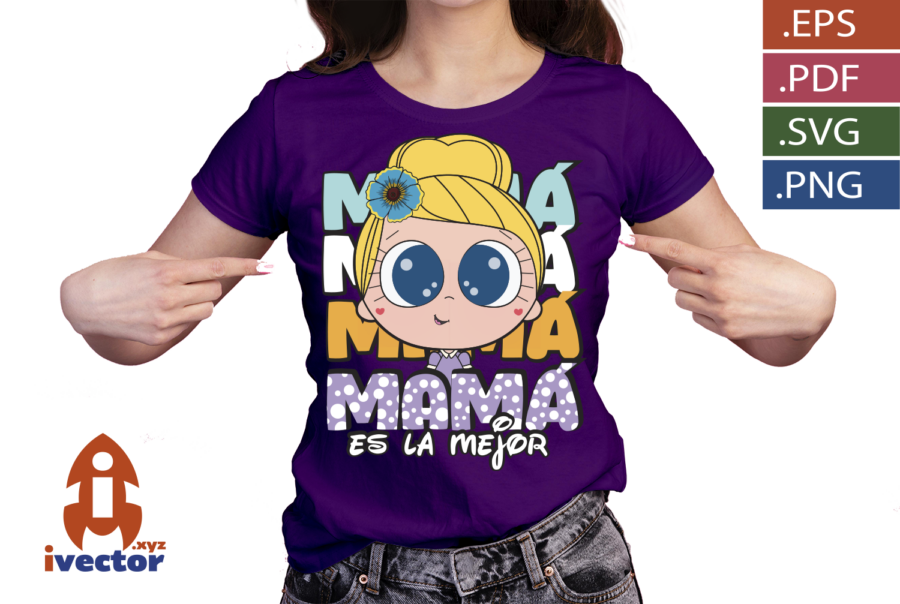 MAMA-ES-LA-MEJOR-VECTOR-EDITABLE-AMARILLO_P6 MAMÁ ES LA MEJOR VECTOR EDITABLE AMARILLO