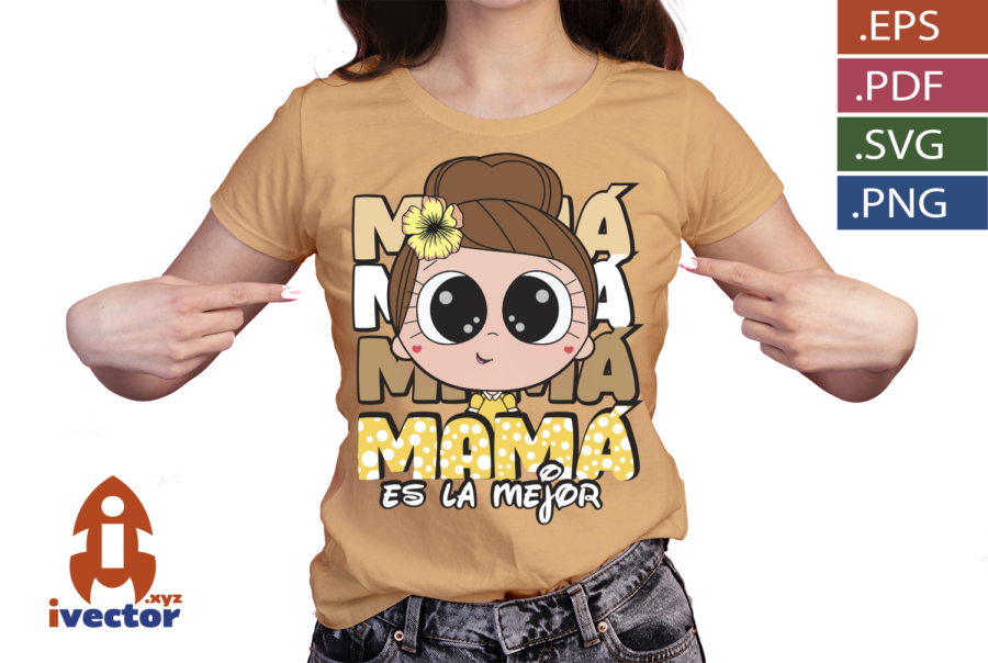 MAMA-ES-LA-MEJOR-VECTOR-EDITABLE-CAFE_P5 MAMÁ ES LA MEJOR VECTOR EDITABLE CAFÉ