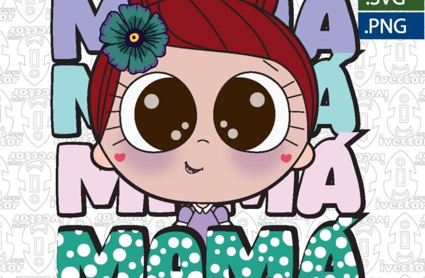 MAMÁ ES LA MEJOR VECTOR EDITABLE ROJO