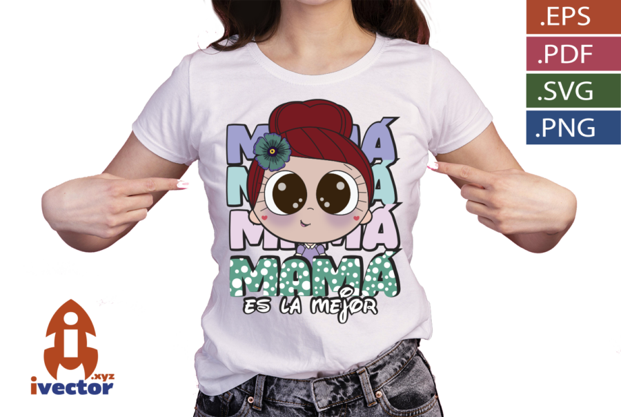 MAMA-ES-LA-MEJOR-VECTOR-EDITABLE-ROJO_P3 MAMÁ ES LA MEJOR VECTOR EDITABLE ROJO